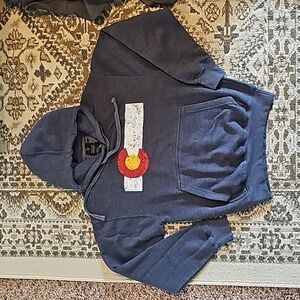 Colorado state flag fleece lined Hoodie size small